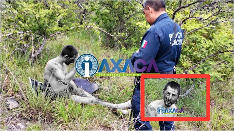 FOTOS: Inconsciente y semidesnudo lo abandonan en carretera a Monte Albán, Oaxaca