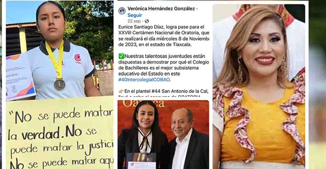 VIDEO: Justifica titular del COBAO el desprecio al mérito de estudiante ganadora de concurso de oratoria en Oaxaca