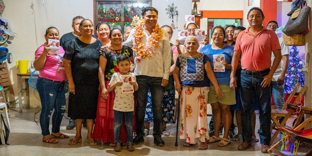 Respaldan juchitecos al joven Aldair Martínez en su aspiración a la diputación local
