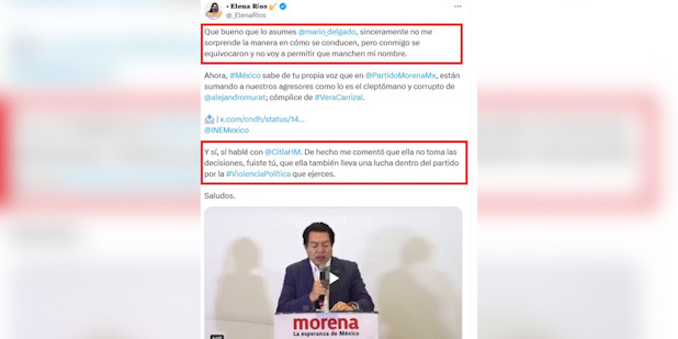 INE aprueba registro de María Elena Ríos como candidata a pesar de no cumplir requisitos