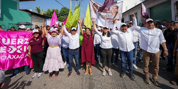 Santa Cruz Xoxocotlán da su respaldo total a Nancy Benítez para ganar la presidencia municipal