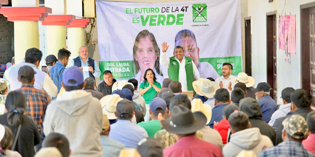 Se suman oaxaqueñas y oaxaqueños al voto verde con Roberto Pérez Delgado