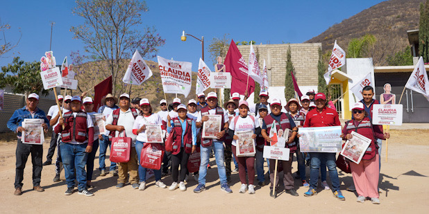 Morena a la delantera en Xoxocotlán, van por la consolidación de la Transformación