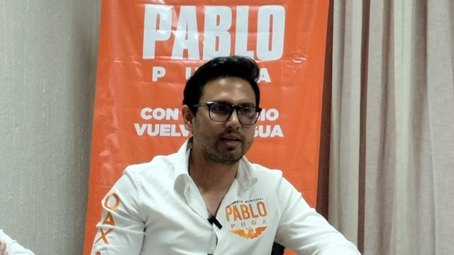 Recibe apoyo Pablo Puga de la agencias para ganar la presidencia de Oaxaca de Juárez