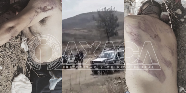 FOTOS: Hallan cadáver maniatado y con huellas de violencia a un costado del paraje conocido como la Cuesta, Oaxaca