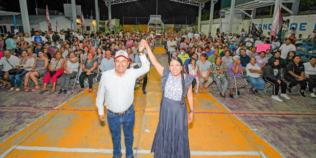 Respaldo total a Nancy Benítez al grito de presidenta en Santa Cruz Xoxocotlán