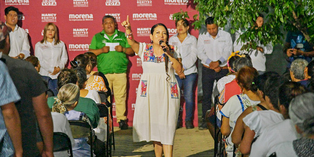 Respaldo total a Nancy Benítez en la cabecera municipal de Xoxocotlán