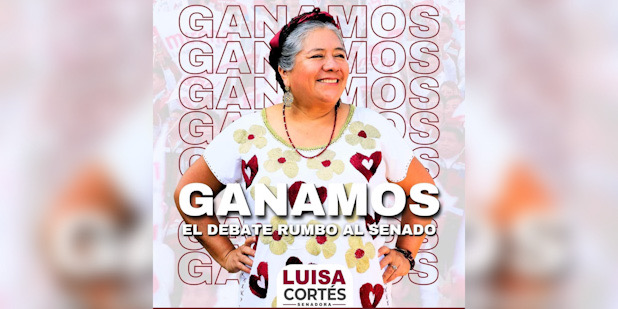 Luisa Cortés gana debate de candidatos al Senado