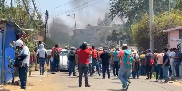 Habitantes de San Juan Bautista La Raya Repudian Violencia Generada por Grupo de Choque de Maestros