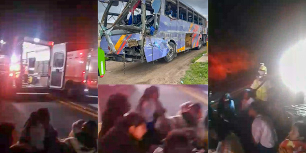 VIDEO: Accidente en la autopista Oaxaca-Cuacnopalan: Volcadura de autobús deja cuatro decesos y 45 heridos