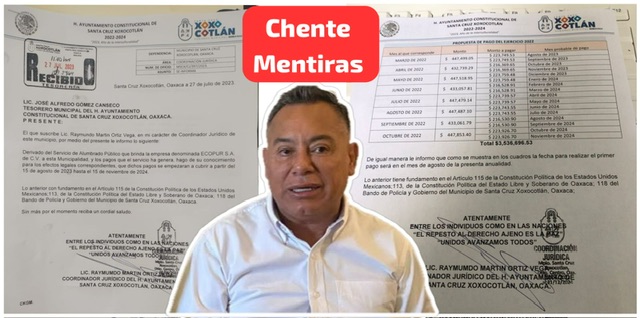 Chente Mentiras dejará millonaria deuda a Nancy Benítez; Xoxocotlán enfrentará apagón por deuda en alumbrado público