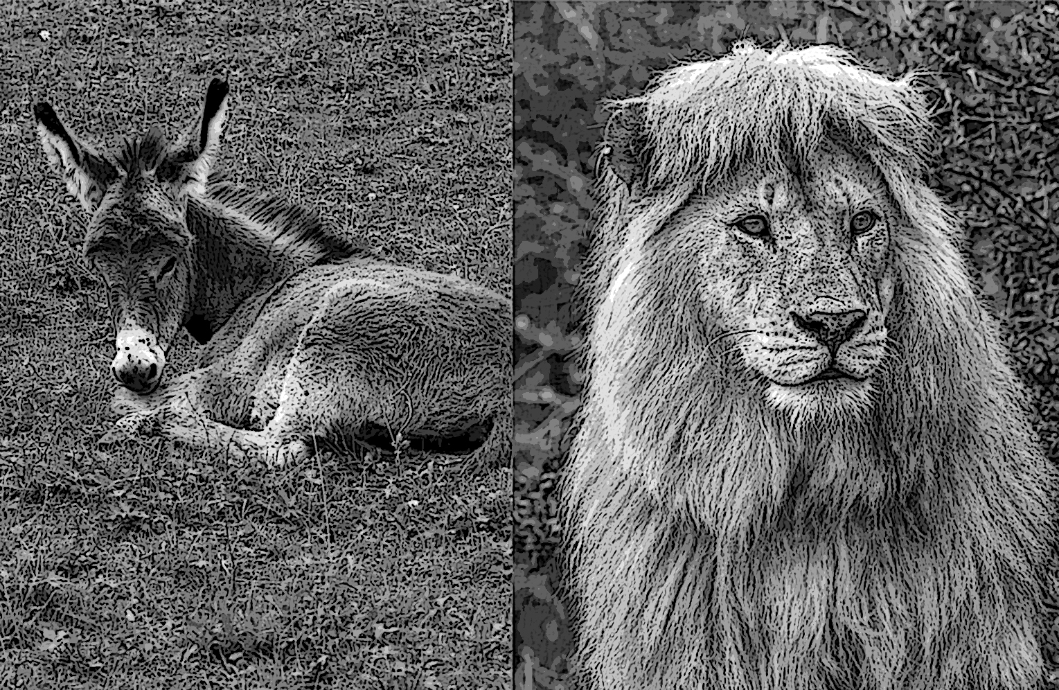 Fábulas políticas. El león y el asno