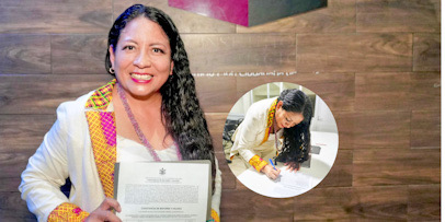 Entrega IEEPCO a Presidenta Electa de Xoxocotlán Nancy Benítez, constancia de mayoría certificada