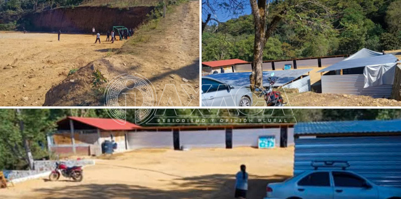 Padres de familia exigen atención municipal ante el deterioro de la Secundaria José Vasconcelos, en San Agustín Loxicha, Oaxaca