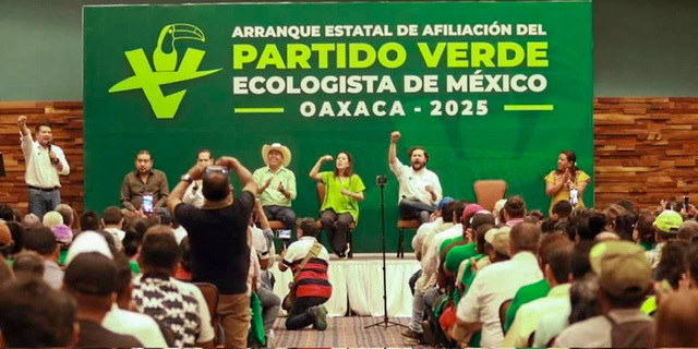Ratifican a Pepe Estefan como dirigente estatal del Partido Verde en Oaxaca