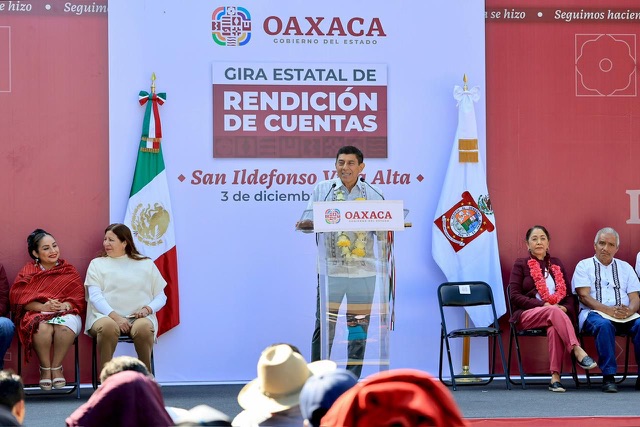 Sierra de Juárez, primera parada de la Gira Estatal de Rendición de Cuentas del Gobierno de Oaxaca