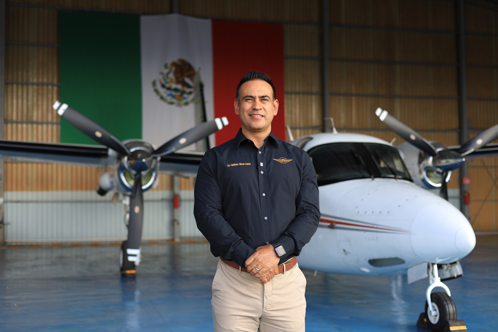 Hangar Oficial de Oaxaca lleva  545 traslados aéreos en apoyo a la población: Capitán Almazán