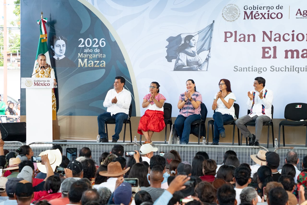 Con entrega de recursos, fortalece Claudia Sheinbaum política de Salomón Jara para protección del maíz nativo en Oaxaca Con entrega de recursos, fortalece Claudia Sheinbaum política de Salomón Jara para protección del maíz nativo en Oaxaca