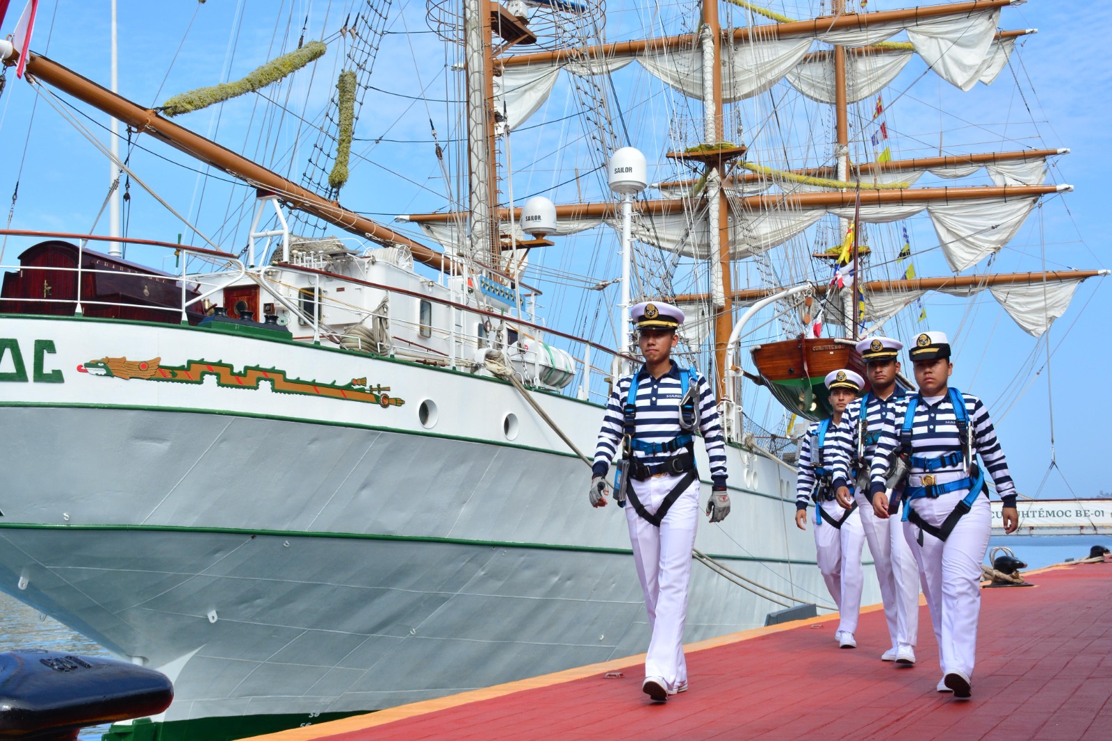 Zarpa el Buque Escuela Cuauhtémoc para iniciar el Crucero de Instrucción “Pacífico Norte 2026